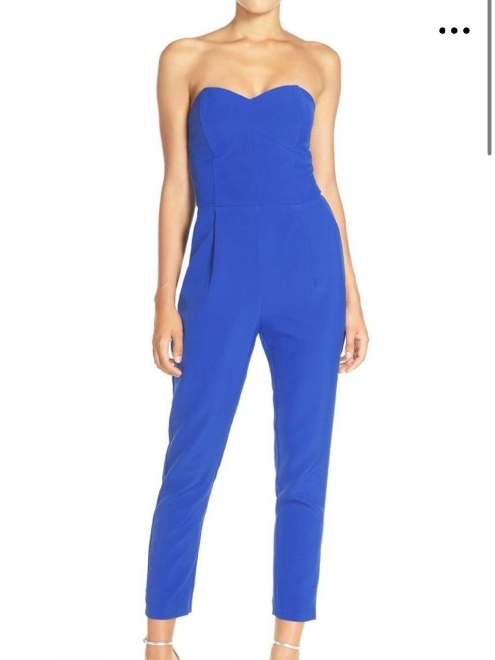 Express Strapless Royal Blue Jumpsuit (8)